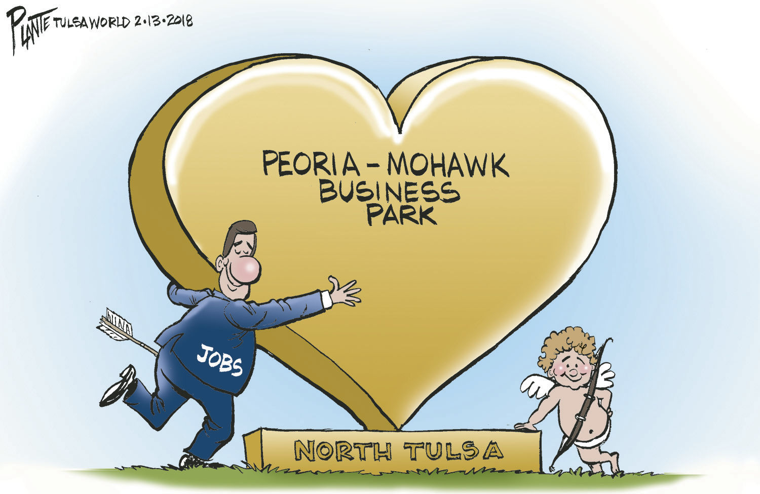 Bruce Plante Cartoon: North Tulsa Jobs